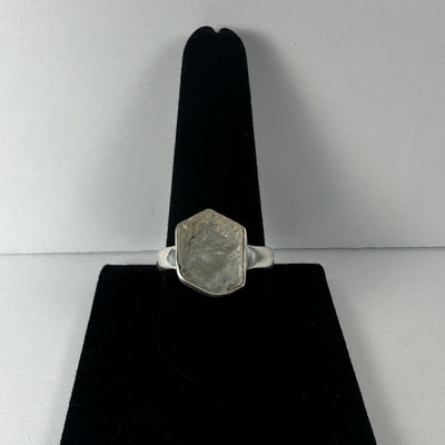 Natural Rough Quartz Ring - Size 10.5