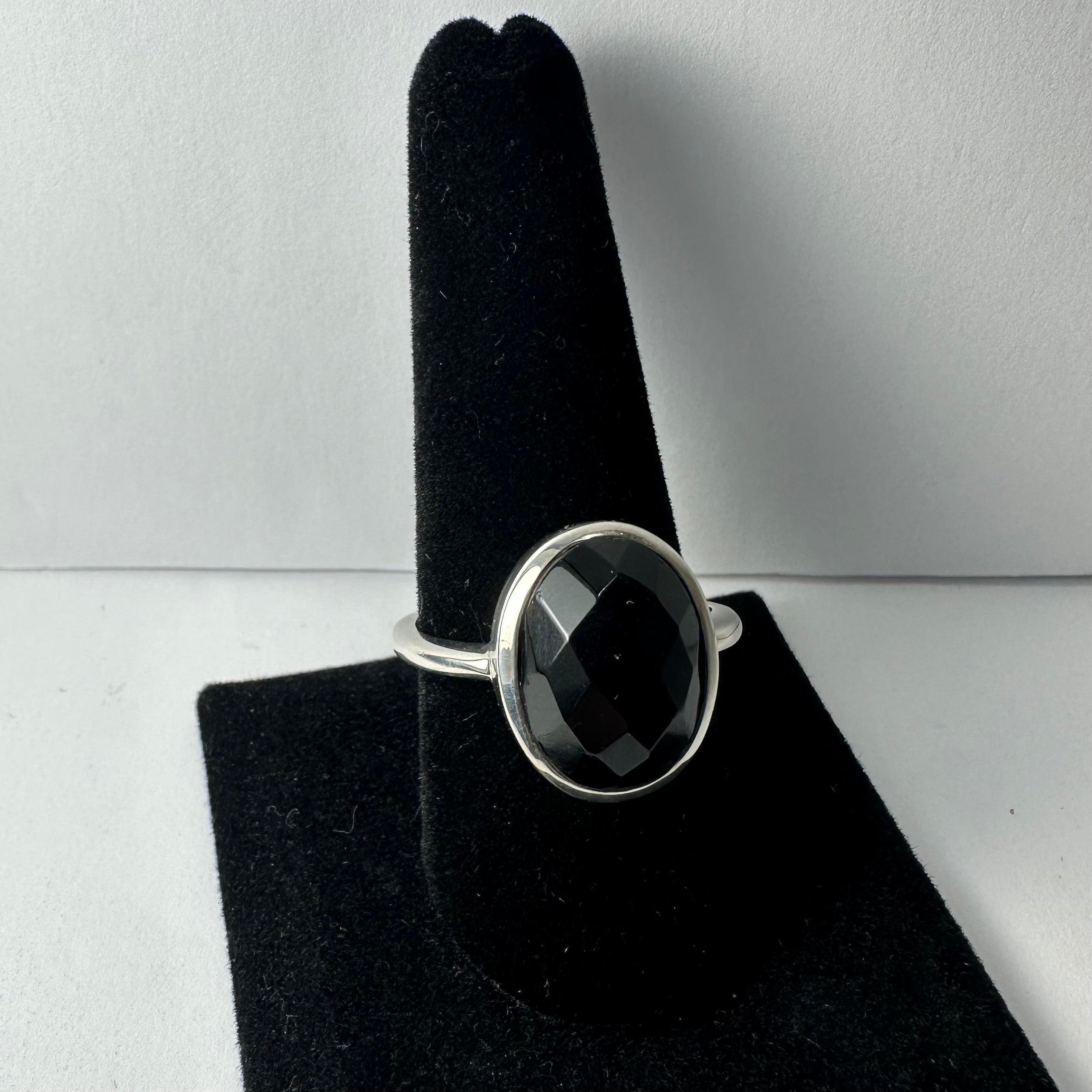 Black Onyx Ring - Size 11.5 by Rare Earth Gallery - main product image for Resin Society