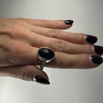 Black Onyx Ring - Size 11.5