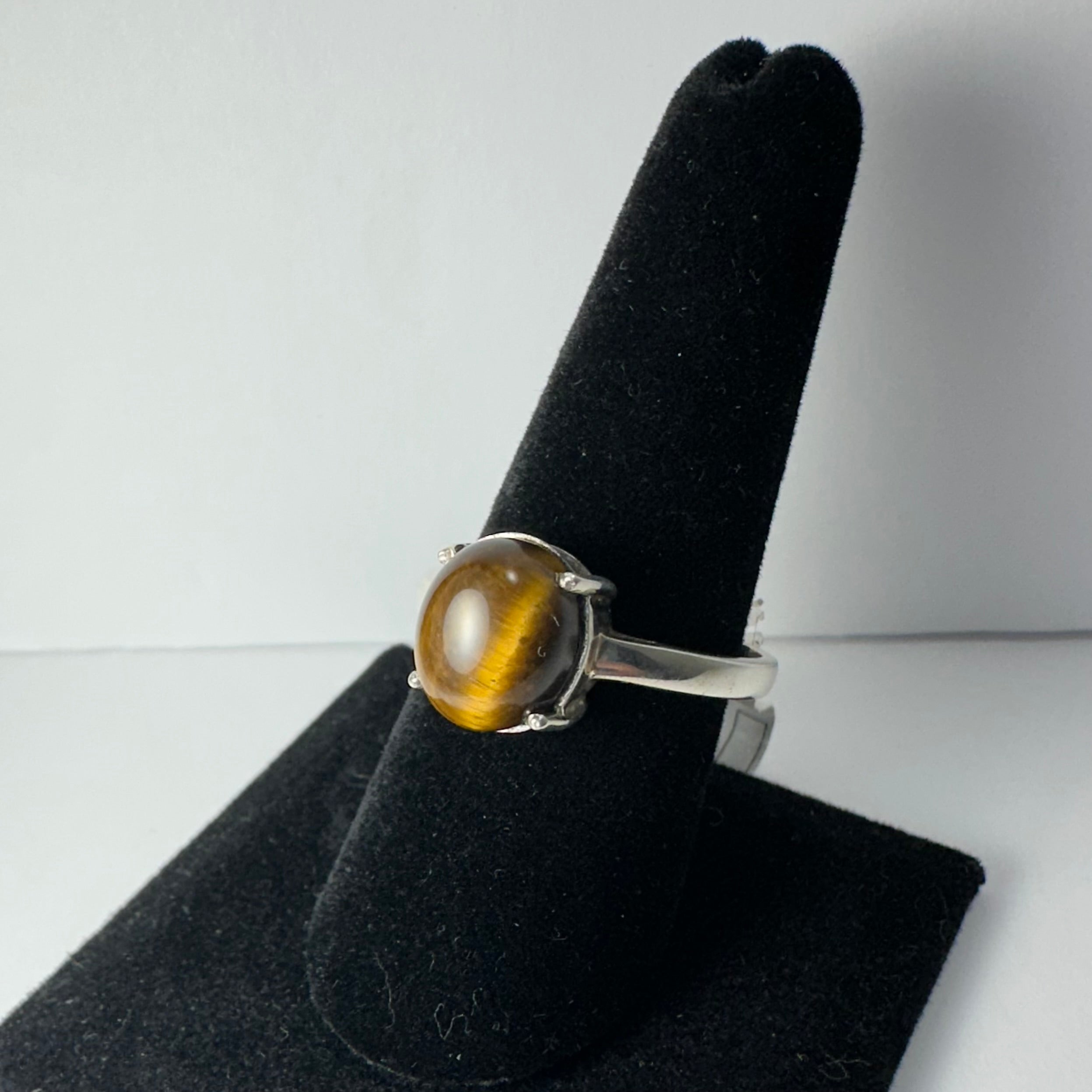 Tiger Eye Ring - Size 11 by Rare Earth Gallery - main product image for Resin Society