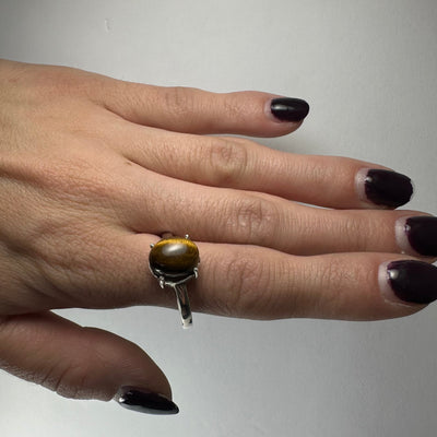 Tiger Eye Ring - Size 11 by Rare Earth Gallery - product image 3 for Resin Society