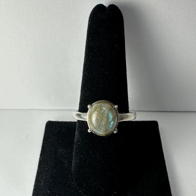 Labradorite Ring - Size 12 by Rare Earth Gallery - main product image for Resin Society