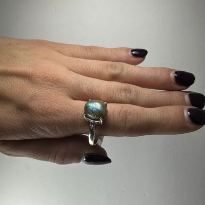 Labradorite Ring - Size 12 by Rare Earth Gallery - product image 4 for Resin Society