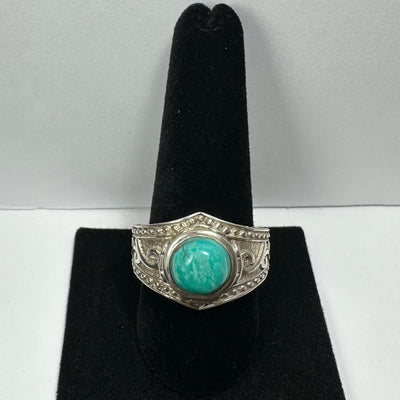 Turquoise Ring - Size 10.5 by Rare Earth Gallery - main product image for Resin Society
