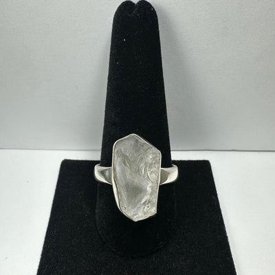 Natural Rough Quartz Ring - Size 11.5