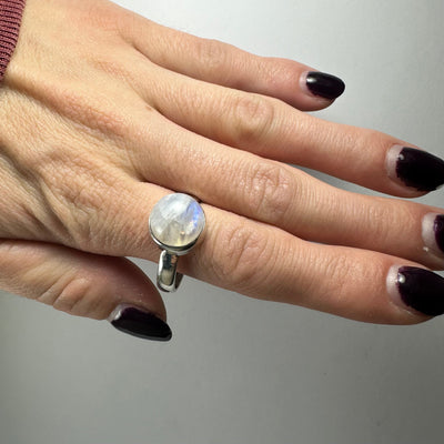 Moonstone Ring - Size 11 by Rare Earth Gallery - product image 2 for Resin Society