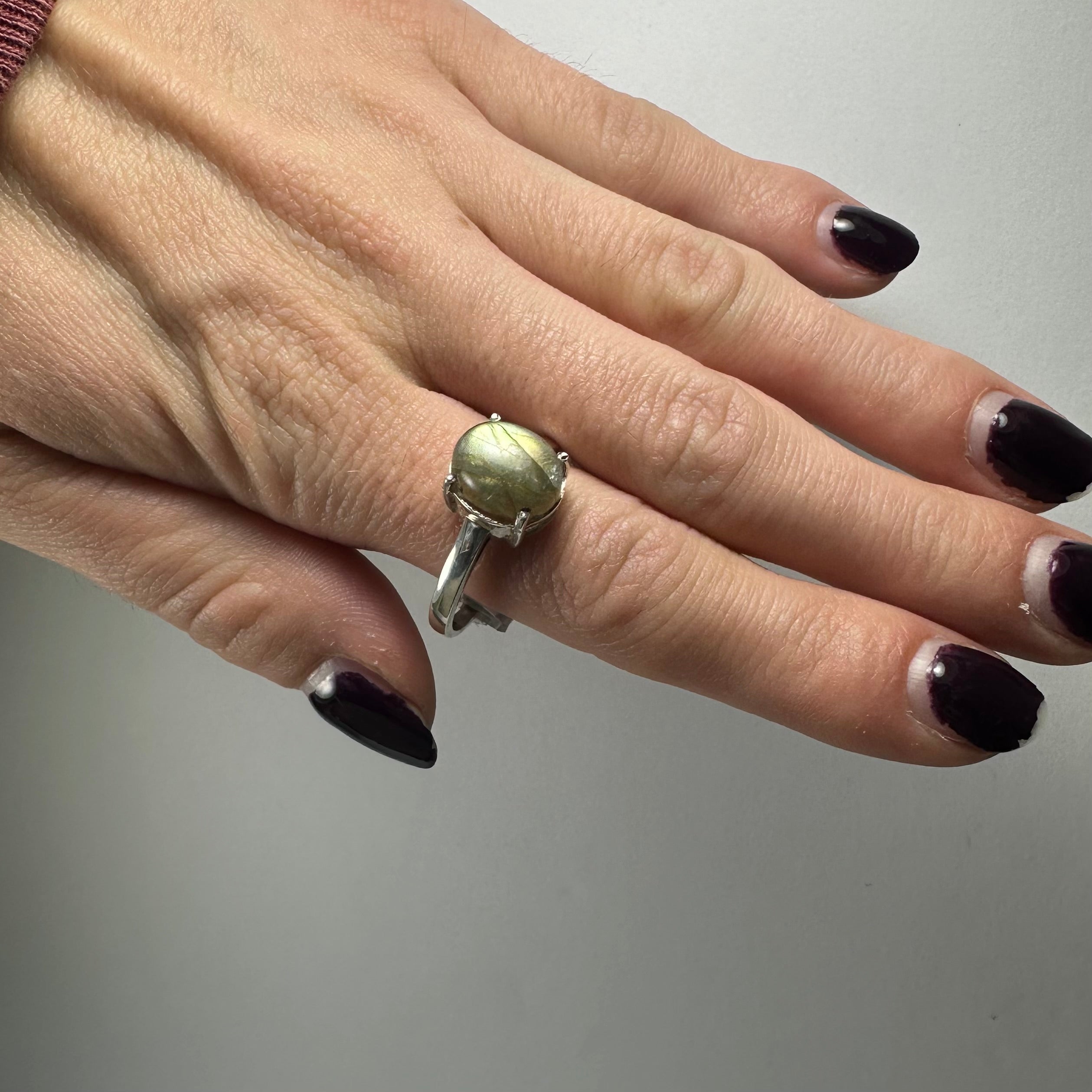 Labradorite Ring - Size 10.5 by Rare Earth Gallery - product image 2 for Resin Society