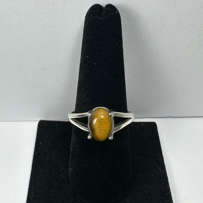 Tiger Eye Ring - Size 12 by Rare Earth Gallery - main product image for Resin Society