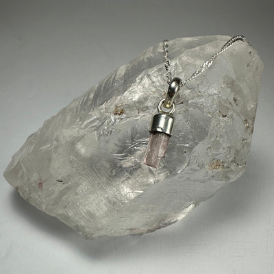 Natural Tourmaline Pencil Pendant