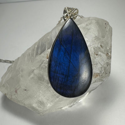 Labradorite Teardrop Pendant by Rare Earth Gallery