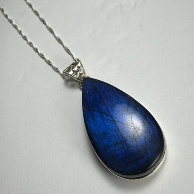 Labradorite Teardrop Pendant by Rare Earth Gallery