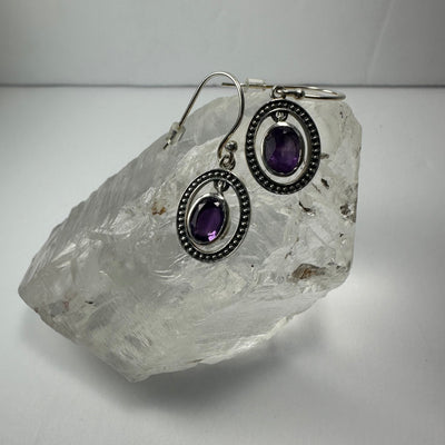 Amethyst Earrings by Rare Earth Gallery - main product image for Resin Society