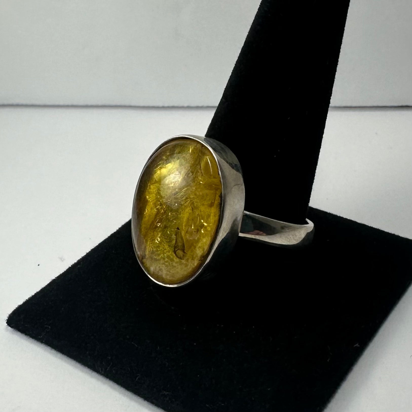 Amber Ring - Size 14 by Rare Earth Gallery - product image 3 for Resin Society
