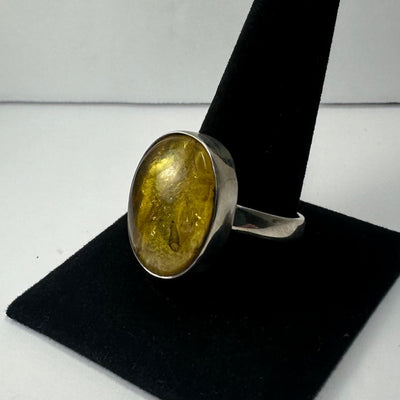 Amber Ring - Size 14 by Rare Earth Gallery - product image 3 for Resin Society