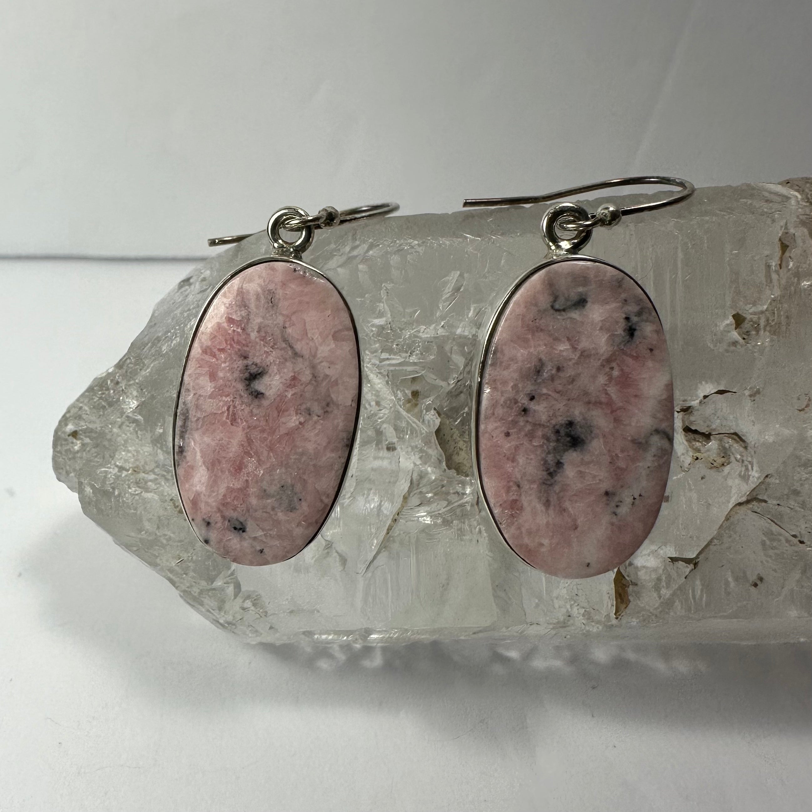 Rhodonite Earrings by Rare Earth Gallery - main product image for Resin Society