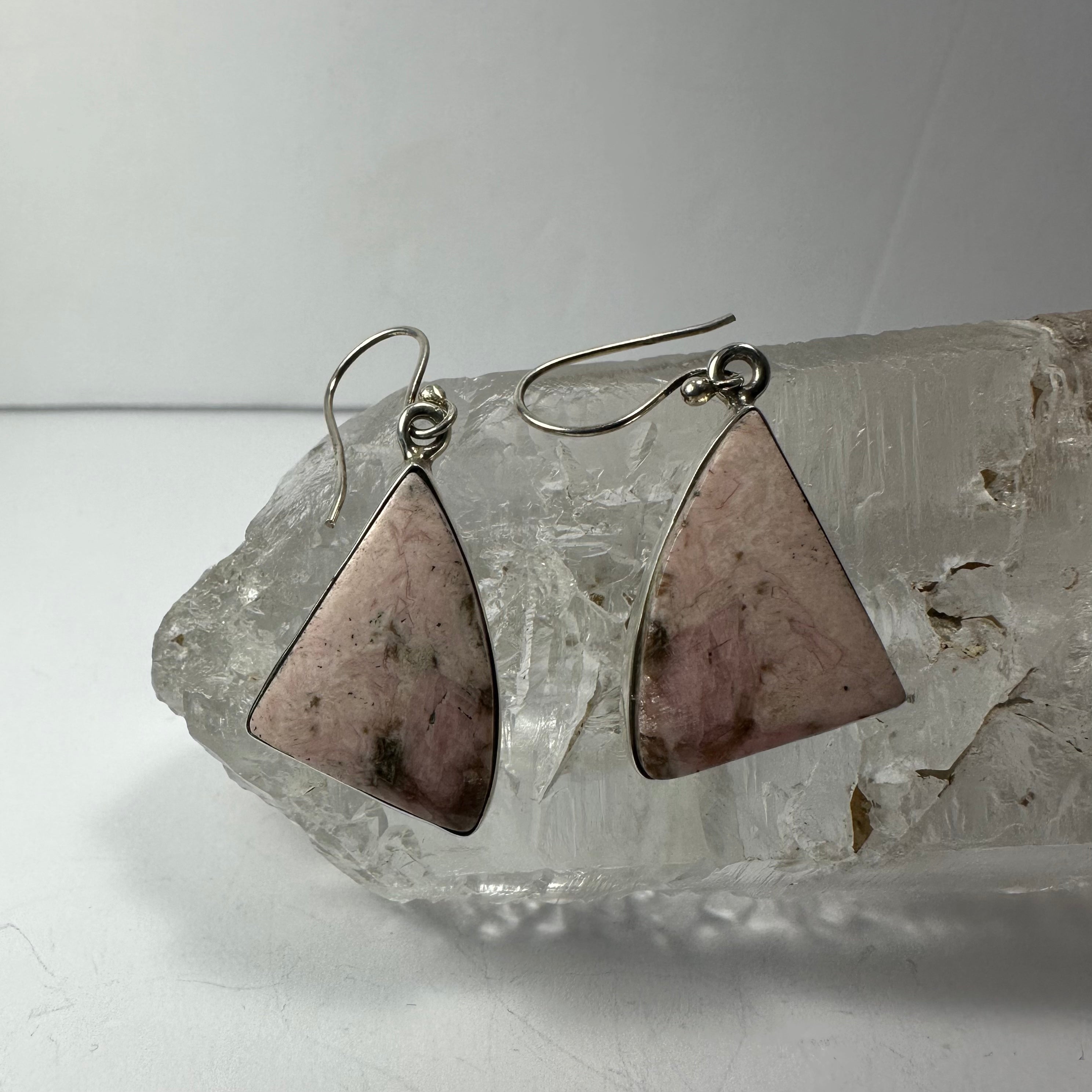 Rhodonite Earrings by Rare Earth Gallery - main product image for Resin Society