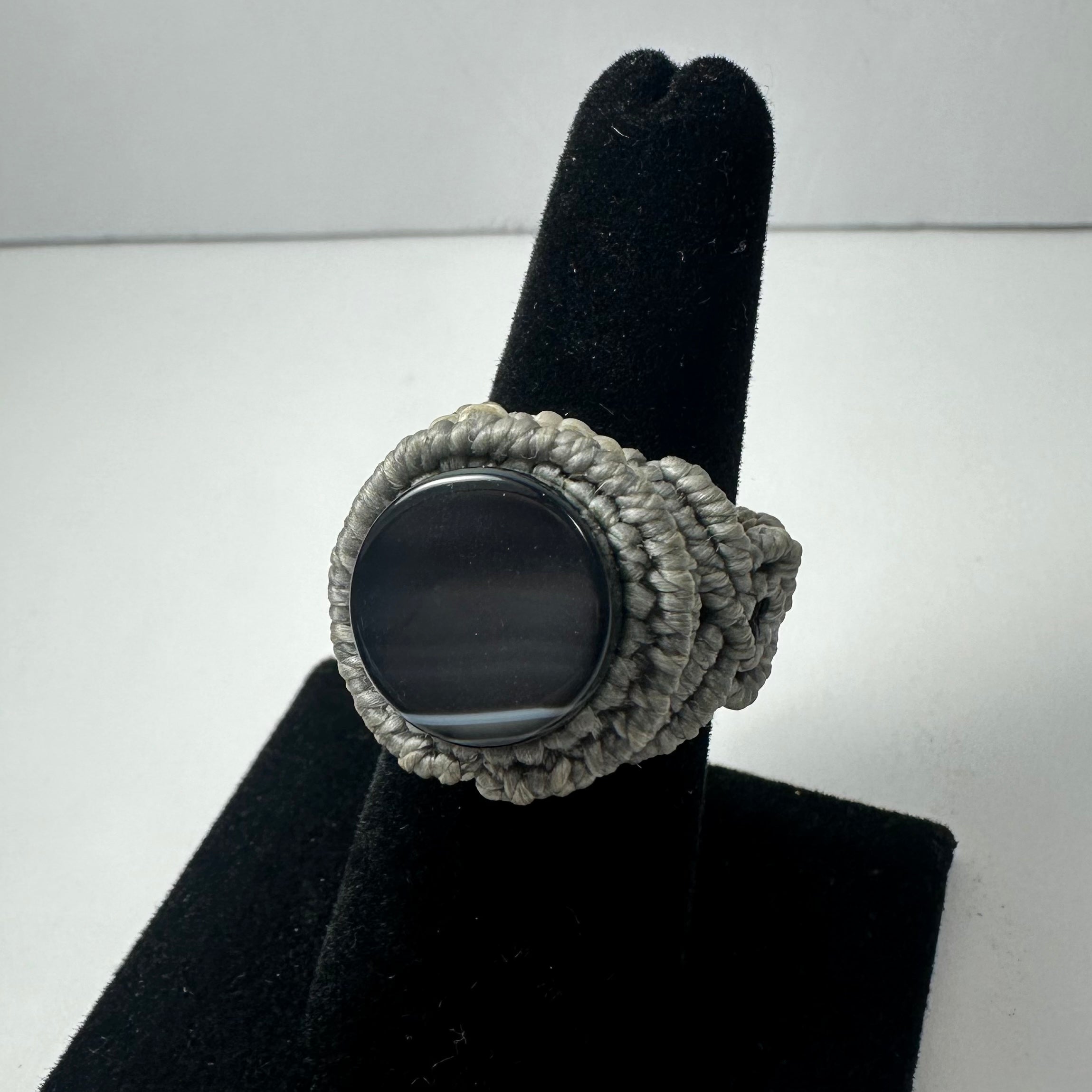 Handmade Woven Ring with Stone by Rare Earth Gallery - product image 19 for Resin Society