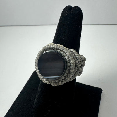 Handmade Woven Ring with Stone by Rare Earth Gallery - product image 19 for Resin Society
