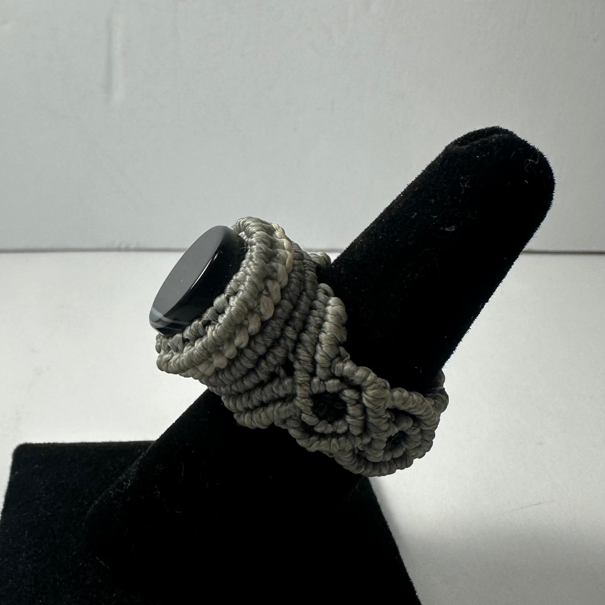 Handmade Woven Ring with Stone by Rare Earth Gallery - product image 20 for Resin Society