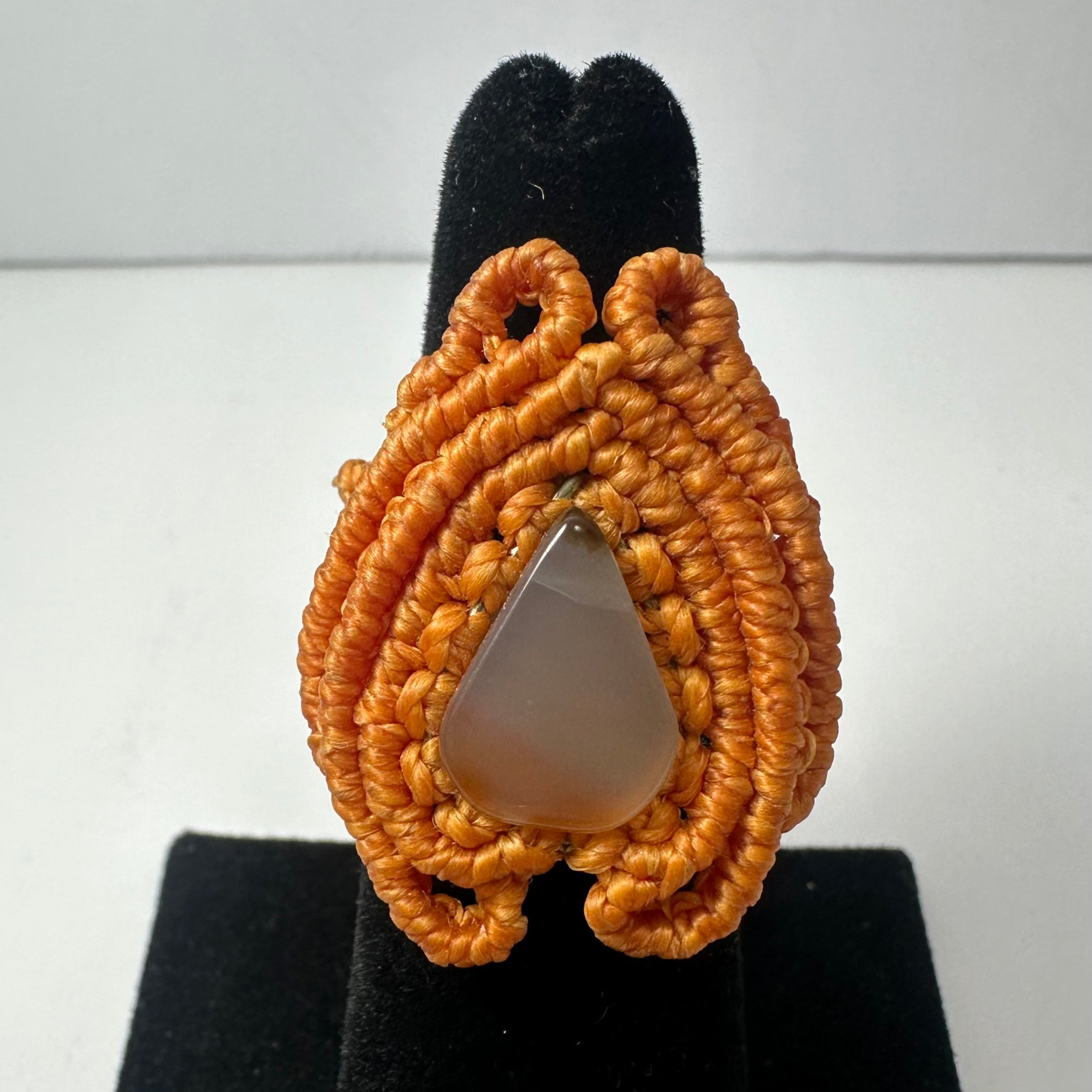 Handmade Woven Ring with Stone by Rare Earth Gallery - product image 7 for Resin Society