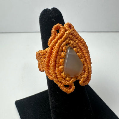 Handmade Woven Ring with Stone by Rare Earth Gallery - product image 8 for Resin Society