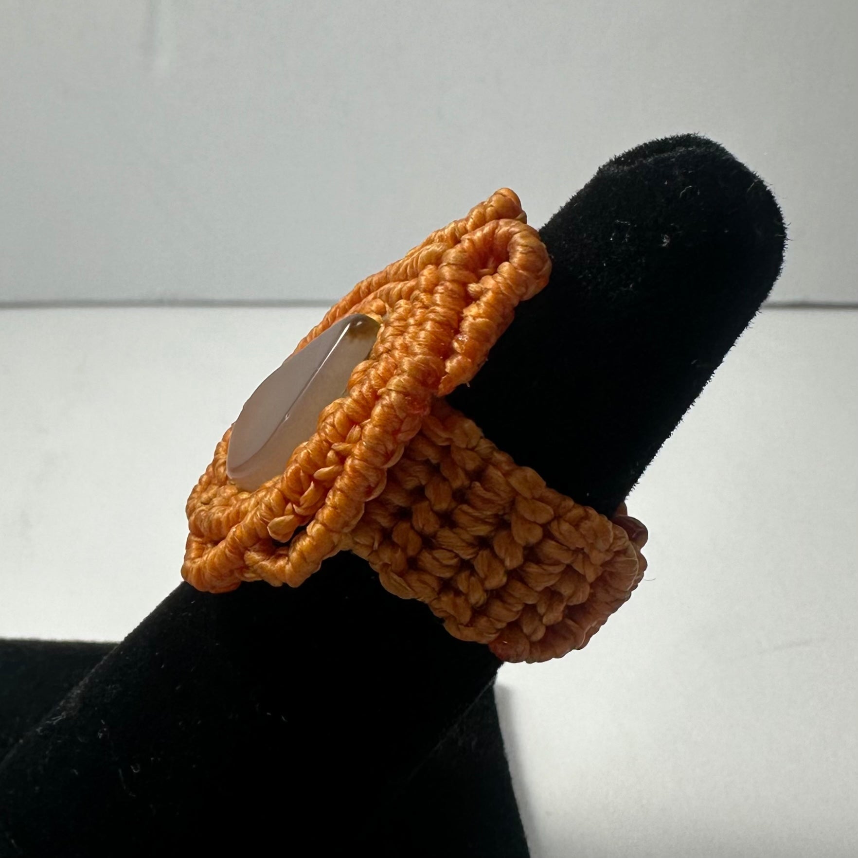 Handmade Woven Ring with Stone by Rare Earth Gallery - product image 10 for Resin Society