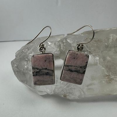 Rhodonite Earrings by Rare Earth Gallery