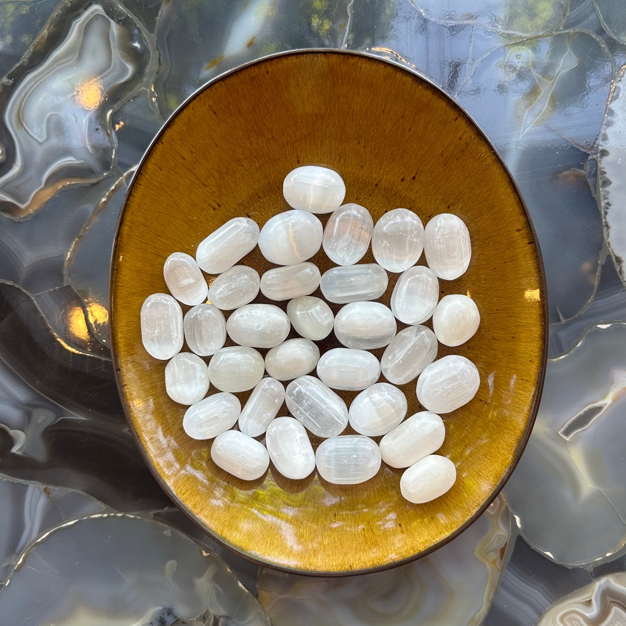 Selenite Tumble by Rare Earth Gallery