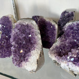 Large cut base Amethyst Druze specimen from Uruguay with purple crystal clusters