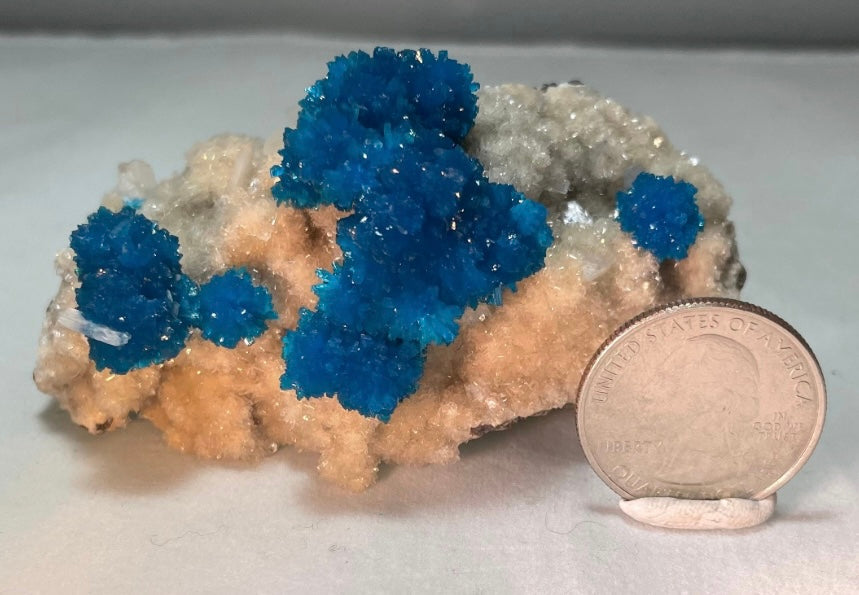 Cavansite with Stilbite on Matrix from Pune, Maharashtra, India by Rare Earth Gallery - product image 6 for Resin Society