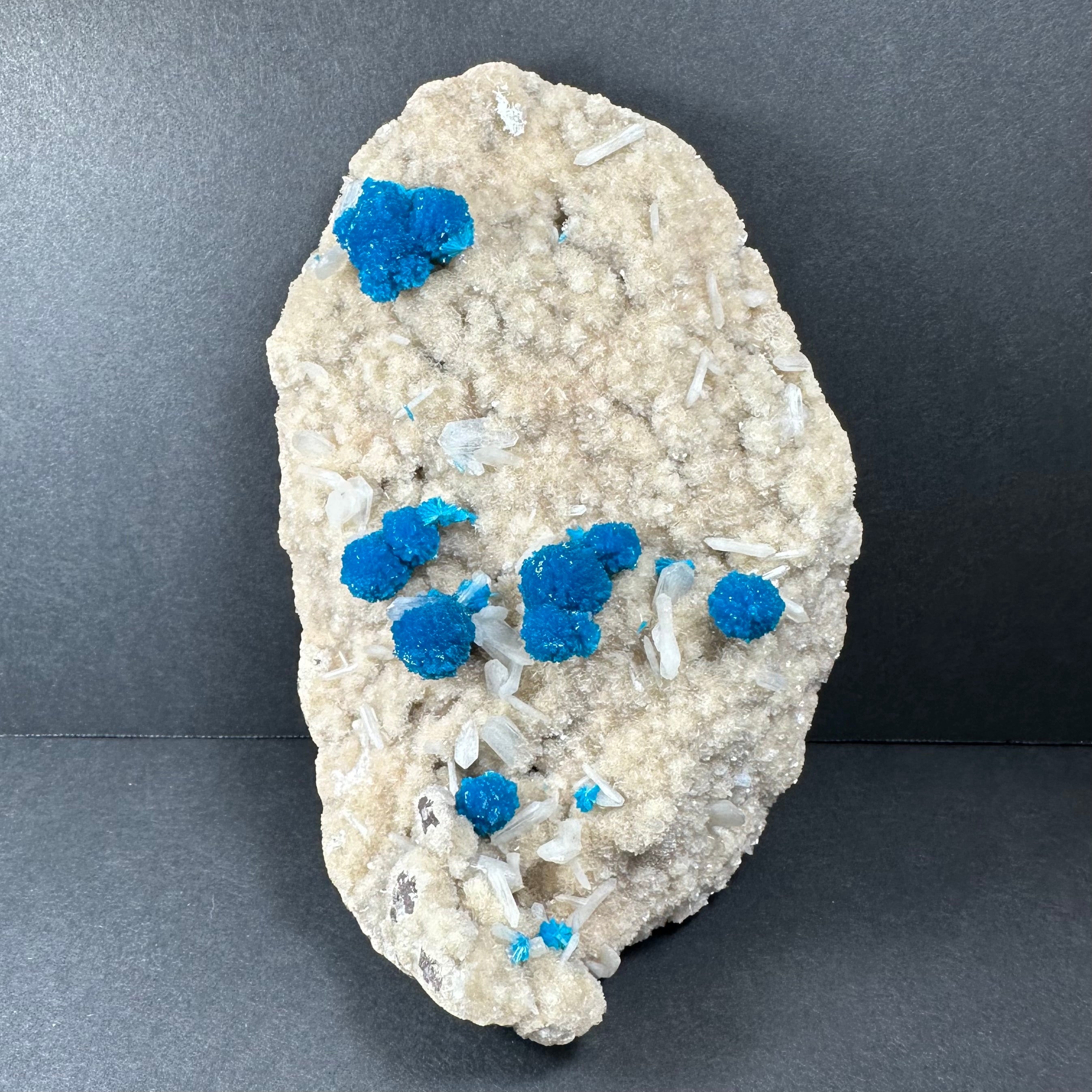 Cavansite with Stilbite on Matrix Maharashtra, Pune, India by Rare Earth Gallery - main product image for Resin Society