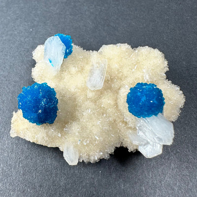 Cavansite on Stilbite Matrix from Maharashtra, Pune, India by Rare Earth Gallery - product image 3 for Resin Society