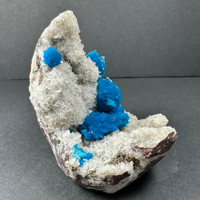 Cavansite with White Stilbite on Matrix Maharashtra, Pune, India by Rare Earth Gallery - product image 5 for Resin Society