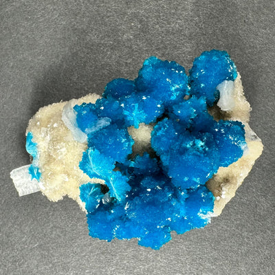Cavansite with White Stilbite on Matrix from Maharashtra, Pune, India by Rare Earth Gallery - product image 4 for Resin Society