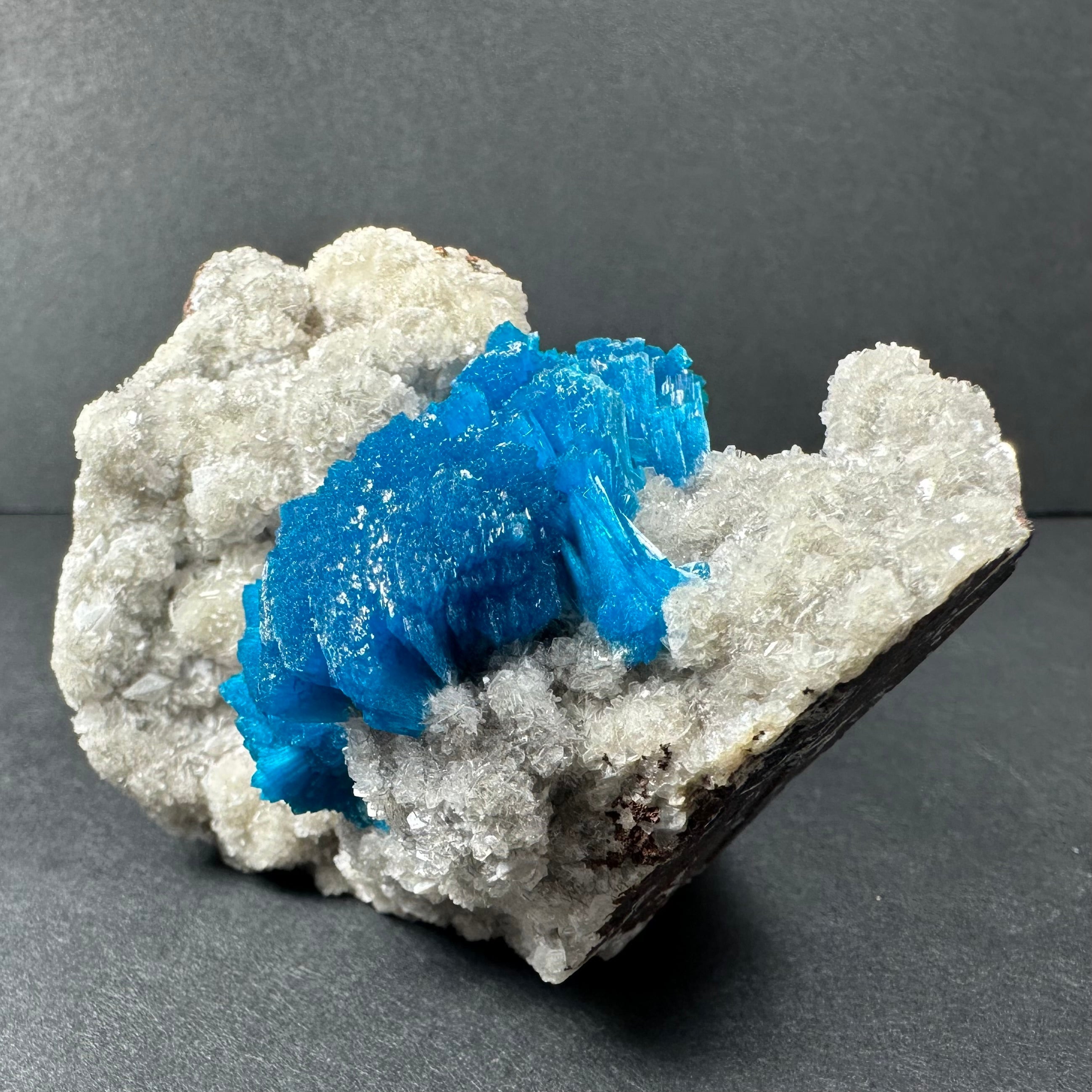 Cavansite with Stilbite on Matrix from Maharashtra, Pune, India by Rare Earth Gallery - product image 3 for Resin Society