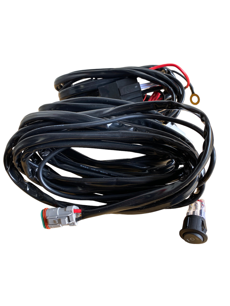 Triple Harness For 3 Wire LED Pod Or Light Bar showing wiring and connectors