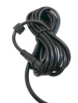 Coiled black 10-foot RGB extension cable with a five-pin female connector visible on one end, set against a white background.