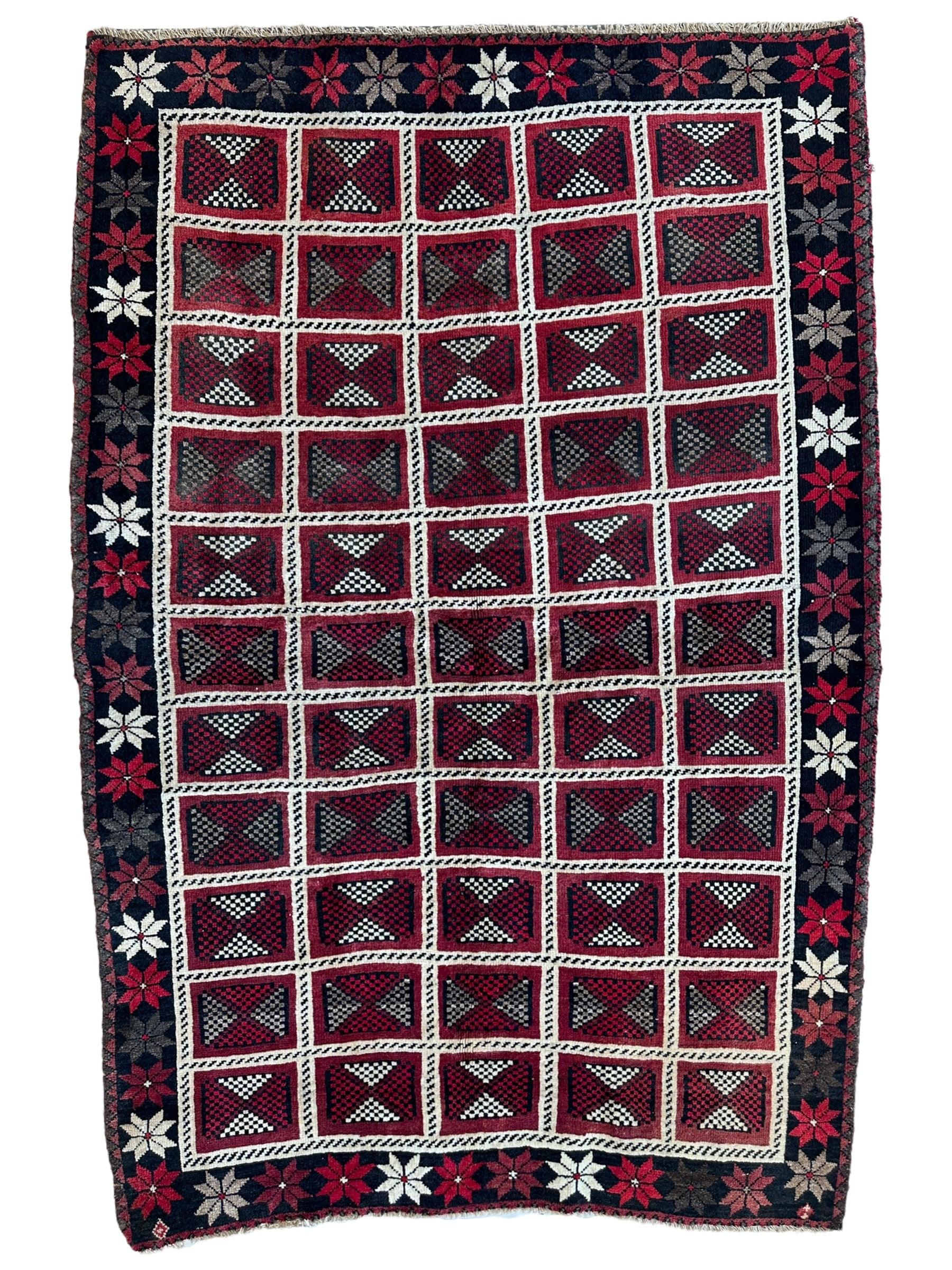 Hand-knotted Persian Tribal Khorramabad Wool Rug 4’3” x 6’10” by Rugistan - main product image for Resin Society
