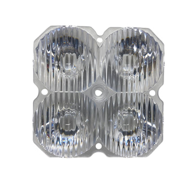 Race Pod Flood Projector shown from multiple angles, displaying aluminum housings and lens assemblies