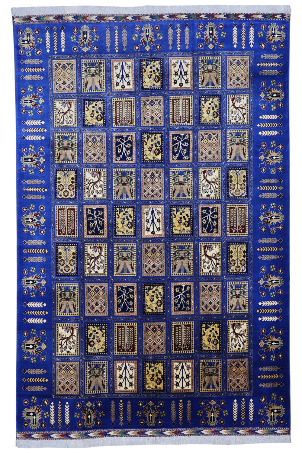 Hand-Knotted Bakhtiari Afghan Wool Area Rug – 6'7" x 9'9" by Rugistan - main product image for Resin Society