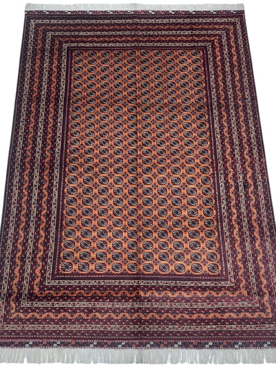Hand-Knotted Afghani Mawri Wool Rug – 6'9″ x 9'6″ by Rugistan - product image 2 for Resin Society