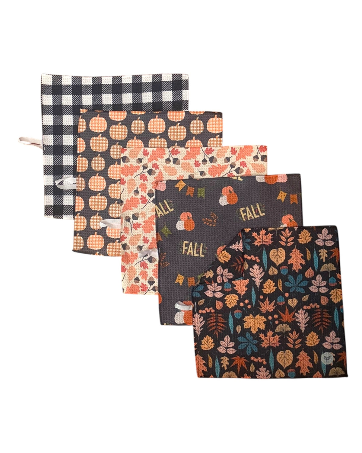 FALLING LEAVES DISHCLOTH SET OF 5 by DesertAqua - main product image for Resin Society