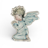 Tiny Wings III Angel Acrylic Tabletop Art showing translucent acrylic block with angel artwork
