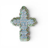 Faithful Cross I Acrylic Tabletop Art by Chelsea McShane Art