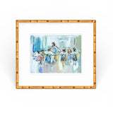 Dancing with Jesus fine art print by Chelsea McShane Art, showing abstract figure in motion on premium paper.