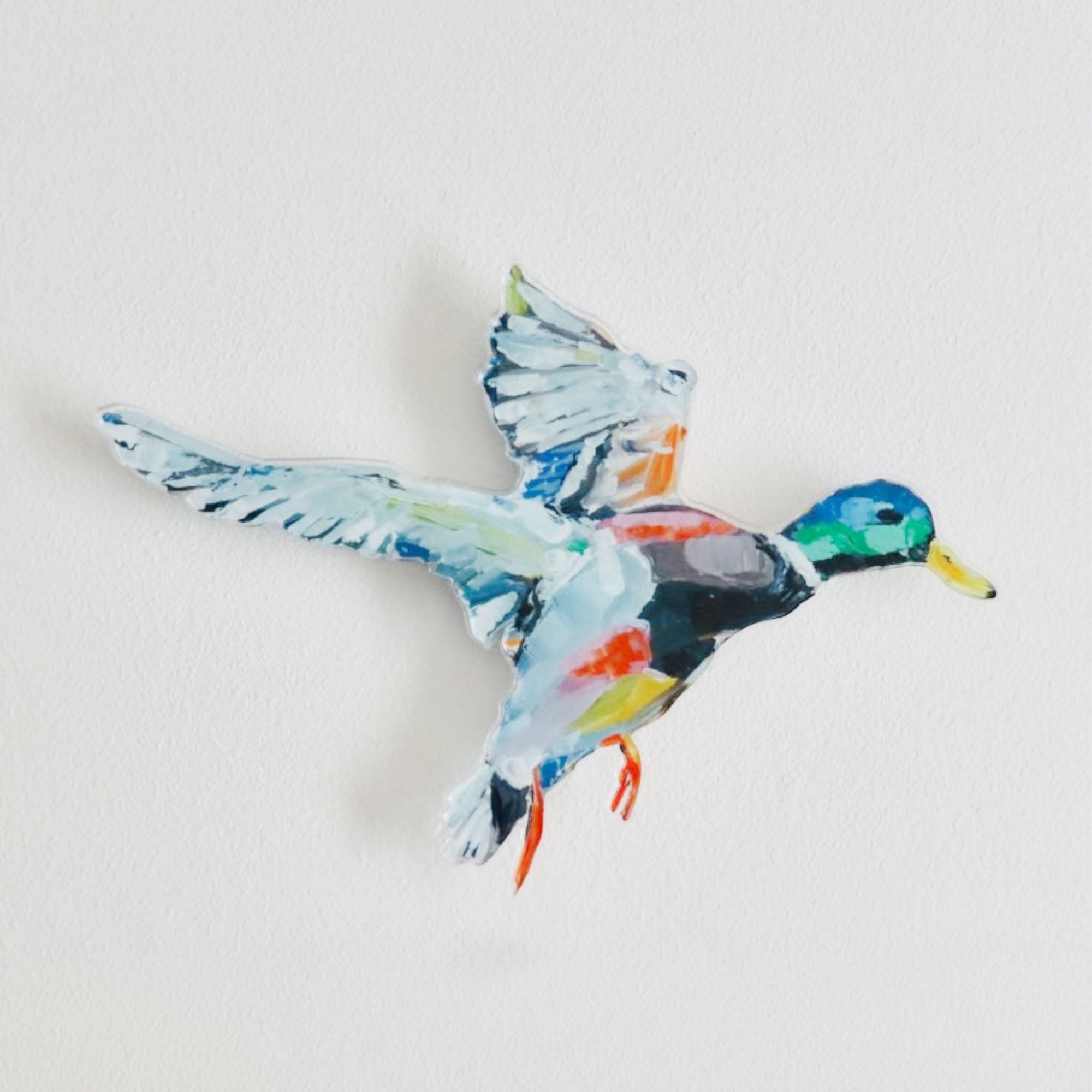 Take Flight Acrylic Wall Contour by Chelsea McShane Art mounted on a white wall