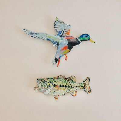 "Gone Fishin" Acrylic Wall Contour
