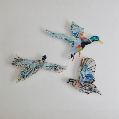 "Quail" Acrylic Wall Contour