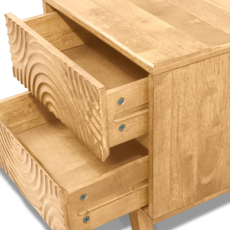 Harmony Solid Wood Nightstand detail image - Resin Society
