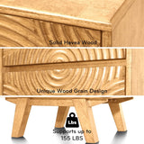 Harmony Solid Wood Nightstand detail image - Resin Society